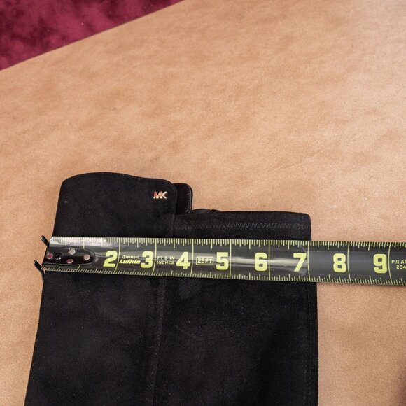 Michael Kors Women Black Fabric Vegan MK Logo OTK Fashion Boots sz 7 - Picture 8 of 10